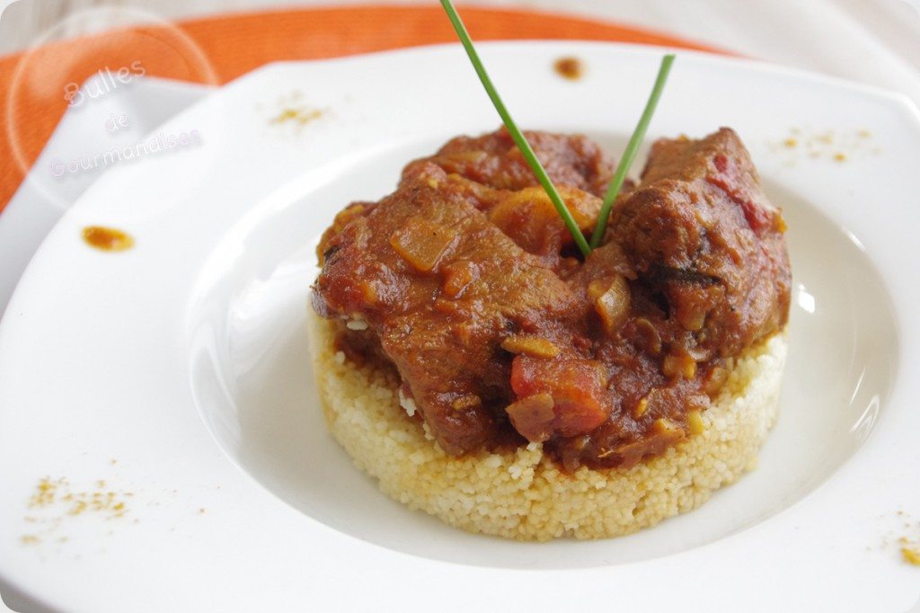 Noix de veau aux épices et gingembre confit