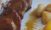 Filet mignon de porc à l’orange, au miel et petits oignons…Tout un programme!