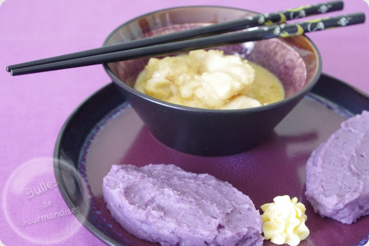 Filet De Julienne Au Curry Et Lait De Coco Et Sa Puree De