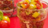 Salade de lentilles et tartare de tomates tricolores… un peu de fantaisie au menu !!!