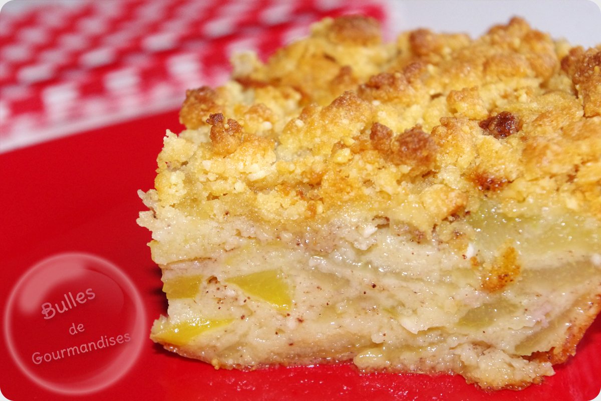 Gateau Invisible Aux Poires Pommes Facon Crumble Bulles De Gourmandises