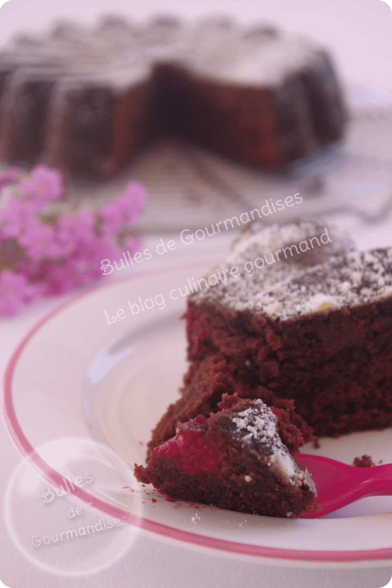 Gateau Moelleux Chocolat Framboises Bulles De Gourmandises