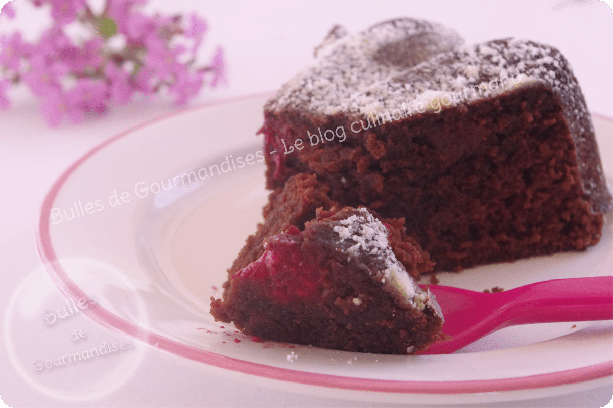 Gateau Moelleux Chocolat Framboises Bulles De Gourmandises