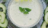Soupe glacée de concombre à la menthe… l’été fait encore chanter nos papilles !!!