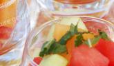 Fraîcheur de melon, pastèque, concombre et menthe…les couleurs de l’été!!!