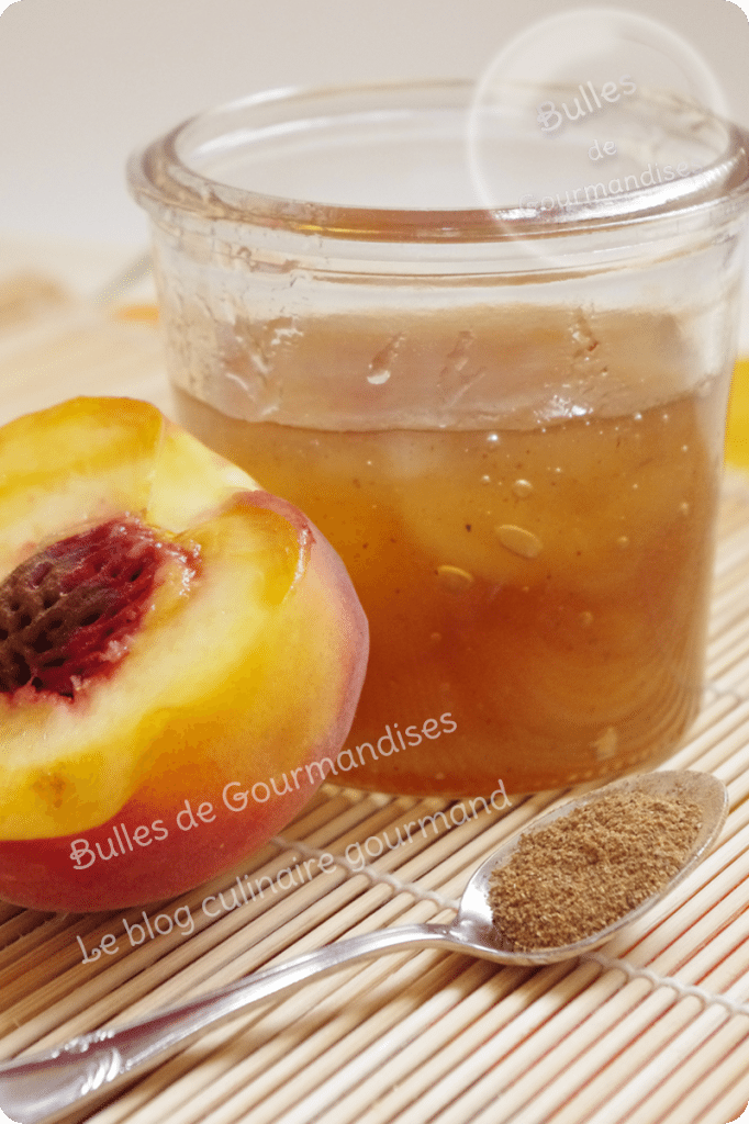 Confiture de pêches au quatre épices Bulles de Gourmandises
