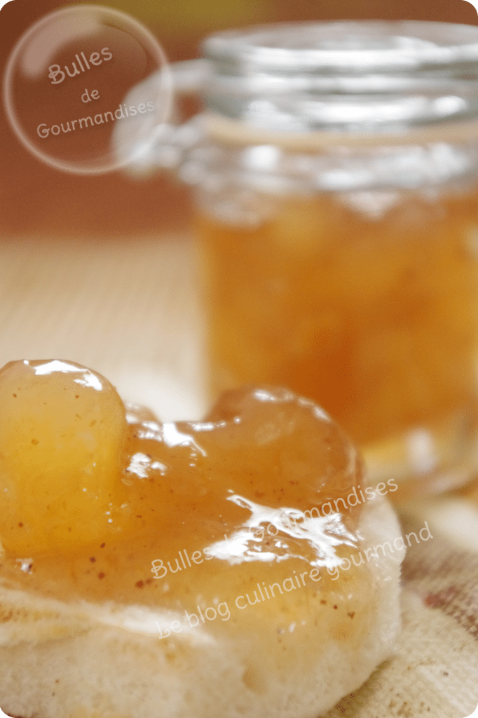 Confiture de pêches au quatre épices Bulles de Gourmandises