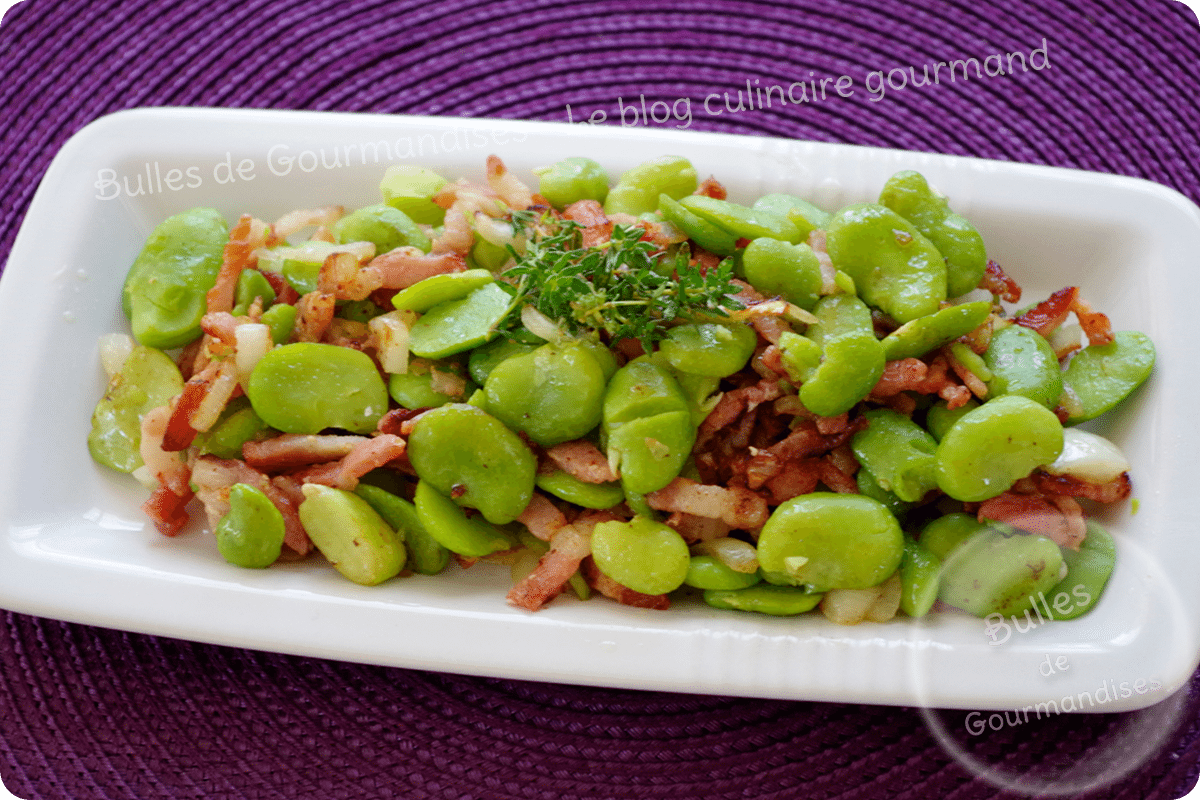 Salade croquante de fèves aux lardons fumés rapide : découvrez les